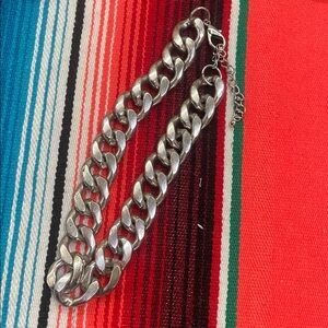 Chunky Silver Chain Necklace